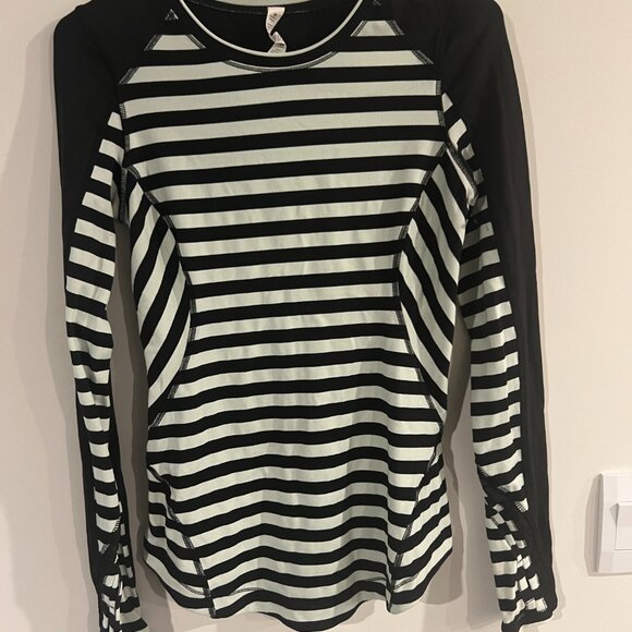 Lululemon striped long sleeve top size 4 - Picture 5 of 10
